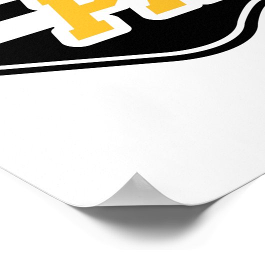 Pickleball fürchtet mein Paddel Poster (Ecke)