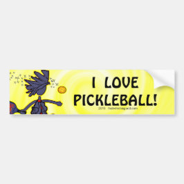 Pickleball furchtloser Spaß Autoaufkleber