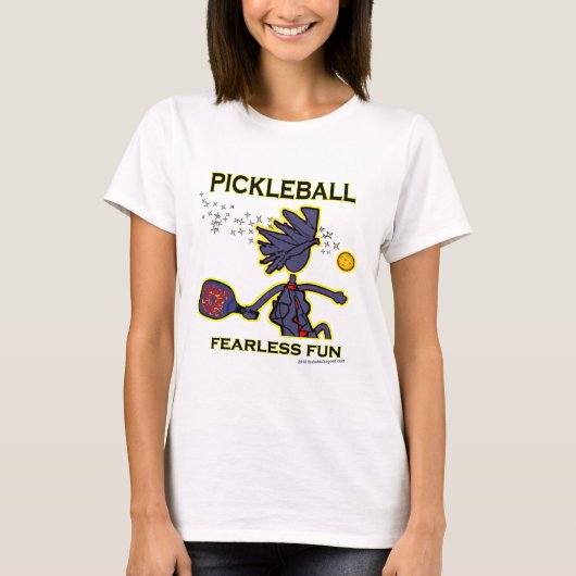 Pickleball furchtloser Spaß T-Shirt (Vorderseite)
