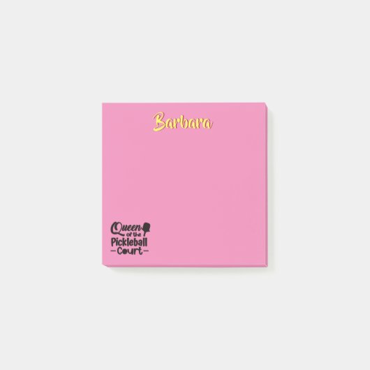 PIckleball Gal Queen vom Gericht Post-it Klebezettel (Vorderseite)