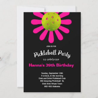 Pickleball Geburtstag Niedliche Einladung + UAWG