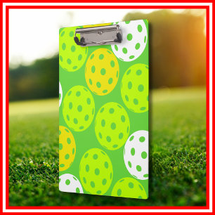 Pickleball-Geburtstagsfeier Cute Green Sports Klemmbrett
