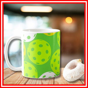 Pickleball Geburtstagsfeier Cute Grüne Sportarten Kaffeetasse