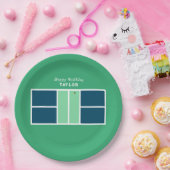 Pickleball-Geburtstagsfeier Pappteller (Party)