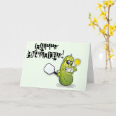 Pickleball-Geburtstagskarte Karte (Gelbe Blume)