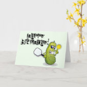 Pickleball-Geburtstagskarte Karte (Gelbe Blume)