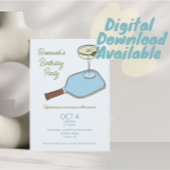 Pickleball Geburtstagsparty Einladung