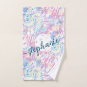 Pickleball Gefärbte Krawatte Script Personalisiert Handtuch (Handtuch)