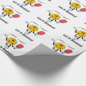 Pickleball: Gelassen ihm aufprallen Geschenkpapier (Ecke)