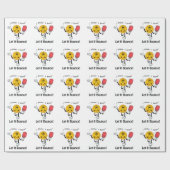 Pickleball: Gelassen ihm aufprallen Geschenkpapier (Flach)