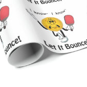 Pickleball: Gelassen ihm aufprallen Geschenkpapier (Rolleneckpunkt)