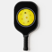 Pickleball, gelb, Personalisiert Pickleball Schläger (Rückseite)