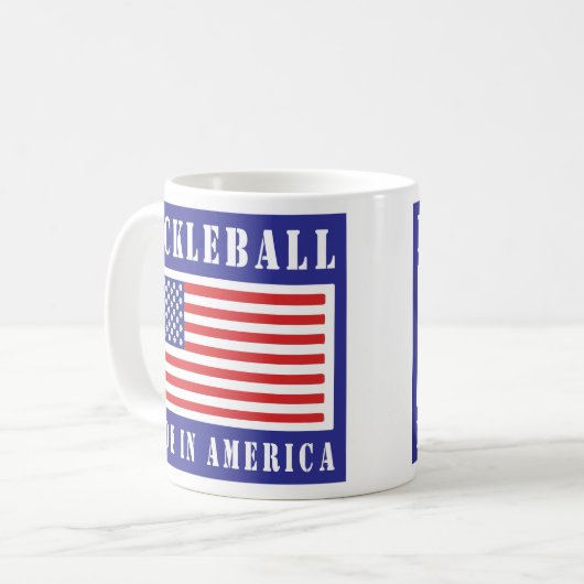 PICKLEBALL - GEMACHT IN AMERIKA KAFFEETASSE (Vorderseite Links)
