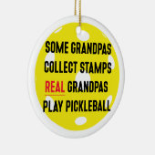 Pickleball-Geschenk für Großvater Keramik Ornament (Rechts)