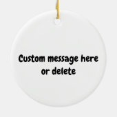 Pickleball-Geschenk für Großvater Keramik Ornament (Hinten)