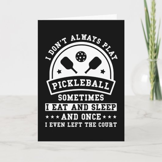 Pickleball-Geschenk Karte (Vorderseite)