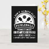 Pickleball-Geschenk Karte (Gelbe Blume)