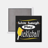 Pickleball-Geschenk Live-Laute Spielen Pickle Ball Magnet (Vorderseite/Rückseite)