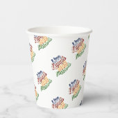 Pickleball-Geschenk Live-Laute Spielen Pickle Ball Pappbecher (Rückseite)