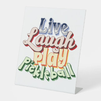 Pickleball-Geschenk Live-Laute Spielen Pickle Ball Sockelschild