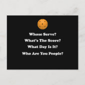 Pickleball-Geschenk Postkarte (Vorderseite)