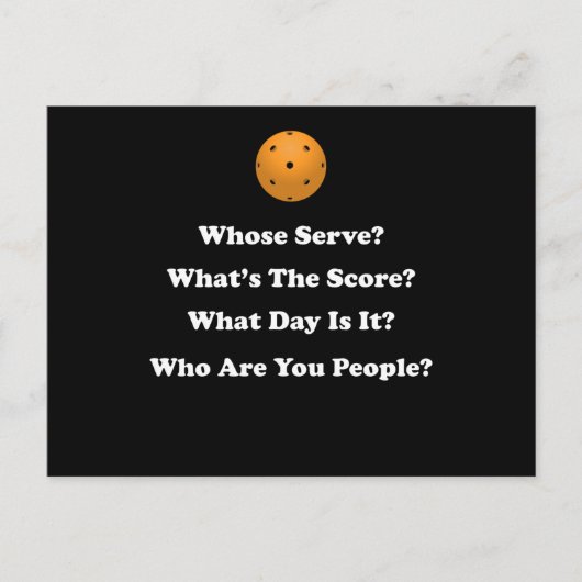 Pickleball-Geschenk Postkarte (Vorderseite)