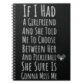 Pickleball-Geschenke für Ihn Funny Notebook Men Pl Notizblock (Vorderseite)