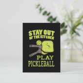 Pickleball-Geschenke Postkarte (Stehend Vorderseite)