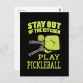 Pickleball-Geschenke Postkarte (Vorne/Hinten)