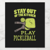 Pickleball-Geschenke Weinetikett (Einzelnes Label)