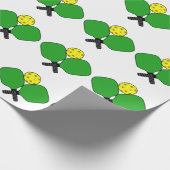 Pickleball Geschenkpapier (Ecke)