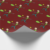 Pickleball Geschenkpapier (Ecke)