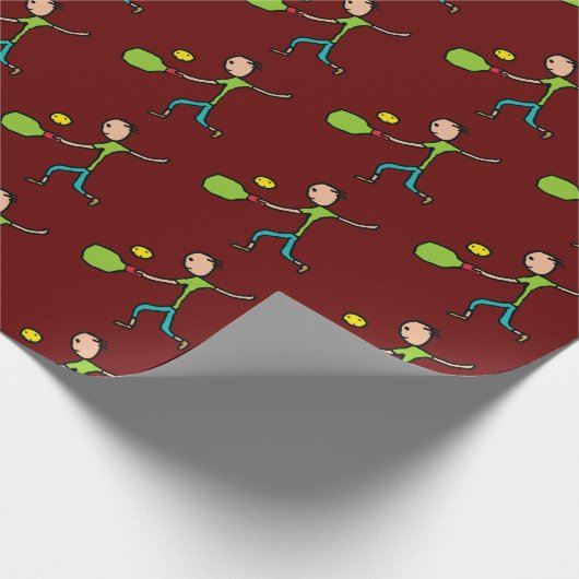 Pickleball Geschenkpapier (Ecke)