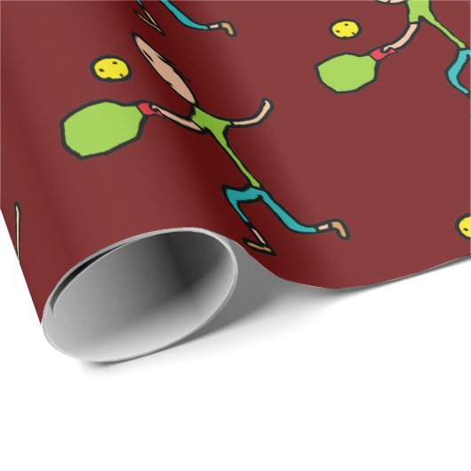 Pickleball Geschenkpapier (Rolleneckpunkt)