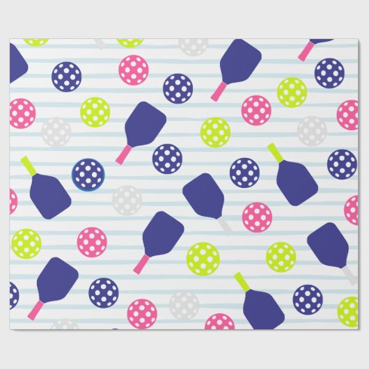 Pickleball-Geschenkpapier Geschenkpapier (Flach)