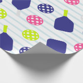 Pickleball-Geschenkpapier Geschenkpapier (Ecke)