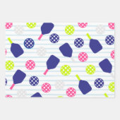 Pickleball-Geschenkpapier Geschenkpapier Set (Vorderseite 3)