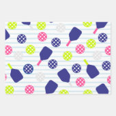 Pickleball-Geschenkpapier Geschenkpapier Set (Vorderseite 2)