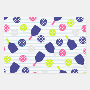 Pickleball-Geschenkpapier Geschenkpapier Set