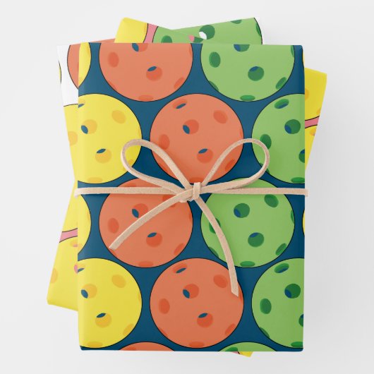 Pickleball Geschenkpapier Set (Beispiel)