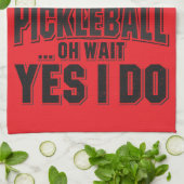 Pickleball Geschirrtuch (Gefaltet)