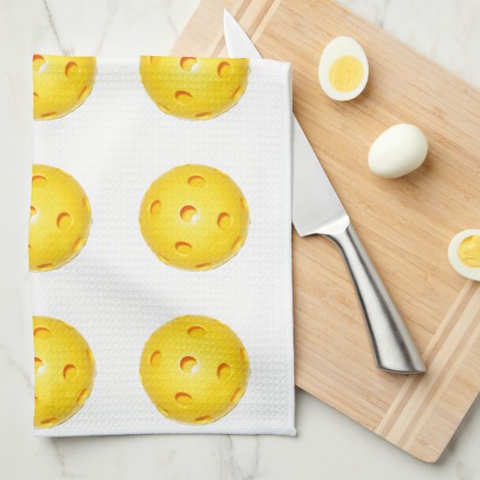 Pickleball Geschirrtuch (Viertel Falte)