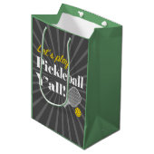 Pickleball Gift Bag Let's Play Pickleball Party Mittlere Geschenktüte (Vorderseite Schrägansicht)