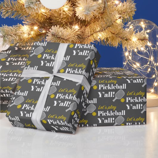 Pickleball Gift Wrap Let's Play Pickleball Team Geschenkpapier (Feiertage)