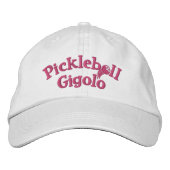 Pickleball Gigolo™ Swingrz Swag Total Player Bestickte Baseballkappe (Vorderseite)