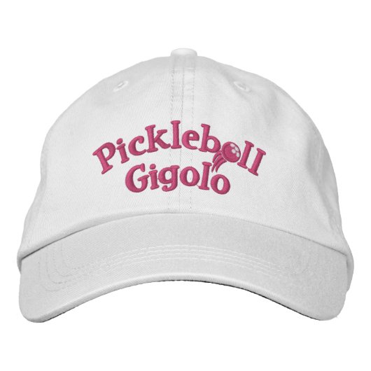 Pickleball Gigolo™ Swingrz Swag Total Player Bestickte Baseballkappe (Vorderseite)