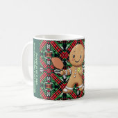 Pickleball 🎄 Gingerbread Dink Kaffeetasse (Vorderseite Links)