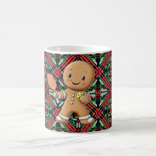 Pickleball 🎄 Gingerbread Dink Kaffeetasse (Mittel)
