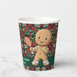 Pickleball 🎄 Gingerbread Dink Pappbecher