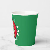 Pickleball Gingerbrot Mädchen Zollsatz Papier Cu Pappbecher (Links)